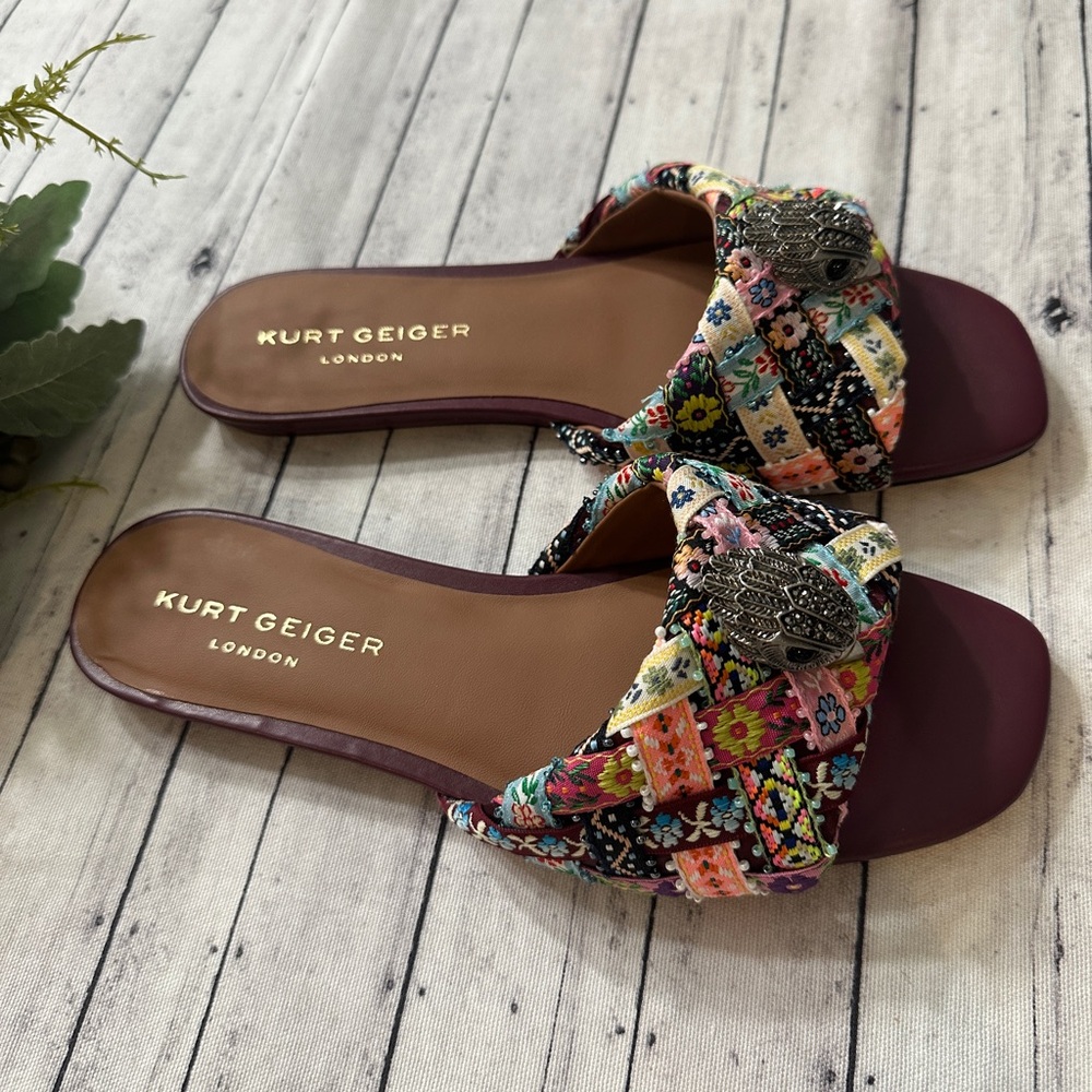 New KURT GEIGER LONDON KENSINGTON FLAT SANDAL - Picture 5 of 8